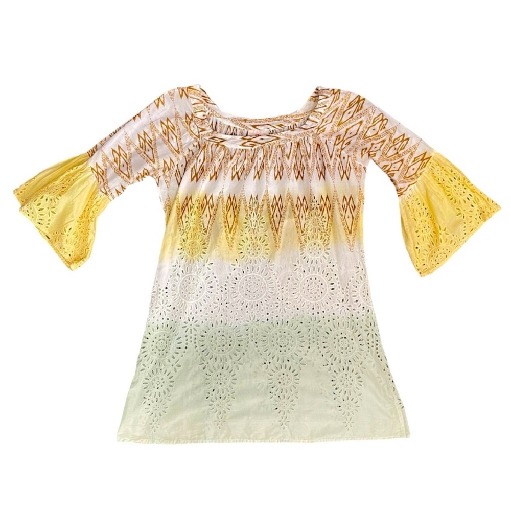 Cake Couture Eyelate Bell Sleeves Mini Dress Tunic Swim Cover Size‎ M - Picture 15 of 15